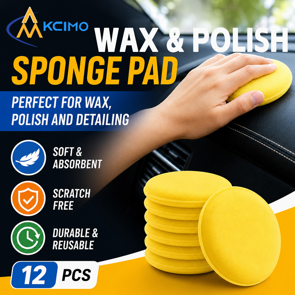 Wax Applicator Pad - Набор из 12 многоразовых круглых полировальных