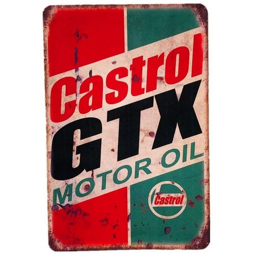 Ретро-табличка Castrol GTX Mot – обзор и цена Castrol Oil Gtx