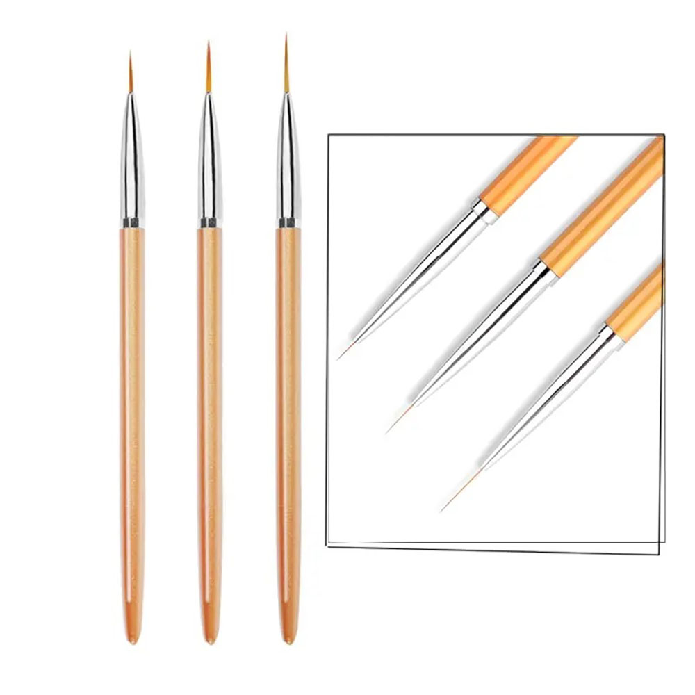 Набор из 3 золотых кистей для  – обзор и цена Detailing Brush Set