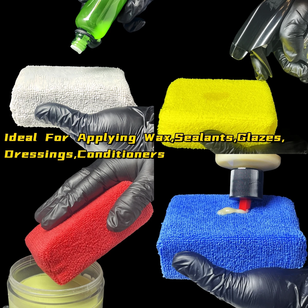 8 шт. микрофибровых губок для  – обзор и цена Wax Applicator Pad